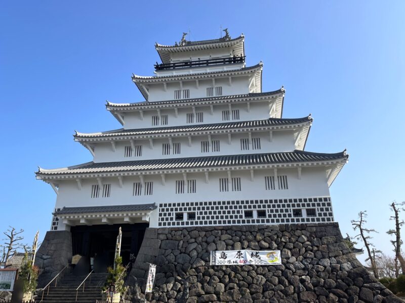 島原城の天守閣